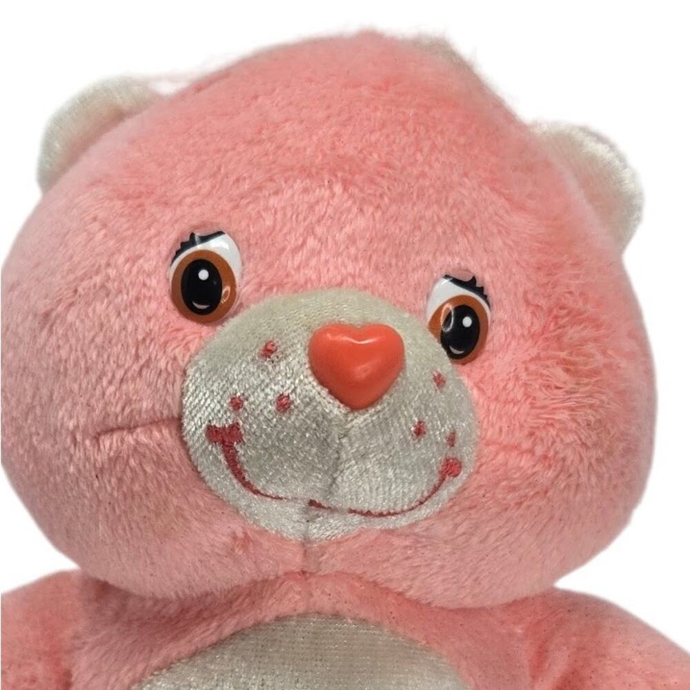 Play Along Vintage Cheer Bear Care Bears Cartoon Stuffed Animal Plush Toy 6" - Picture 2 of 6